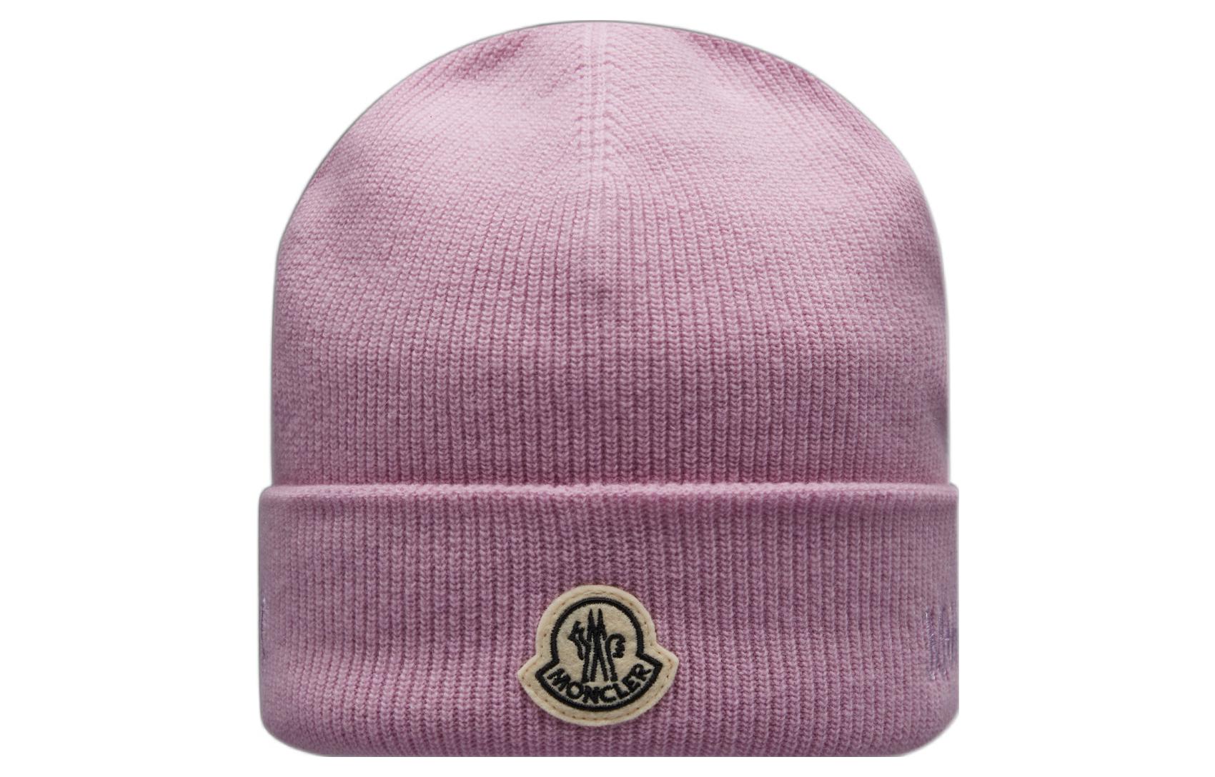 Order Moncler Embroidered Logo Wool Knit Beanie Unisex Warm Hat. H209U3B00002M1115502