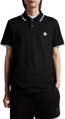 蒙克莱黑色刺绣印花短袖POLO衫 J10918A0002584556999 Lookbook 蒙克莱黑色刺绣印花短袖POLO衫 J10918A0002584556999