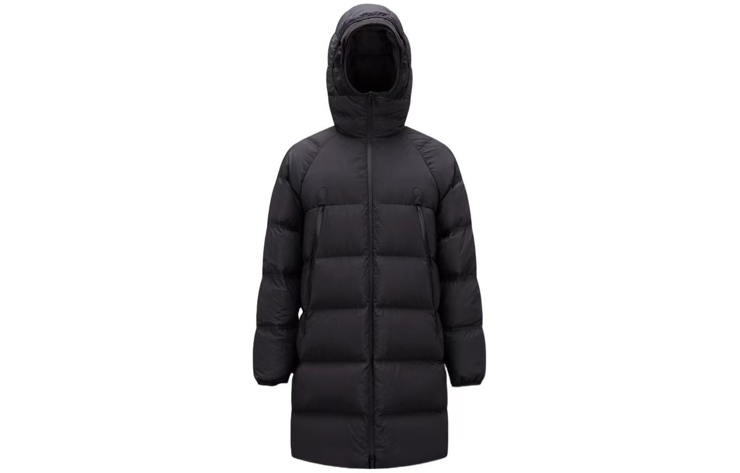 Moncler Exe Series Unisex Long Black Down Jacket with Hood and Zipper. I20911C00012596K7999 圖 2