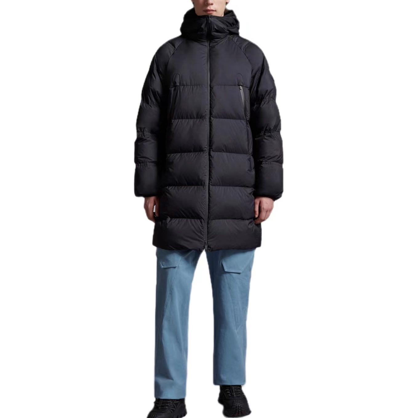 Moncler Exe Series Unisex Long Black Down Jacket with Hood and Zipper. I20911C00012596K7999 圖 3