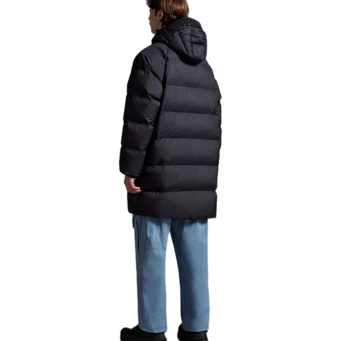 Moncler Exe Series Unisex Long Black Down Jacket with Hood and Zipper. I20911C00012596K7999 圖 4