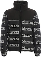 Moncler Faiveley Logo Print Down Jacket Black Winter Short E20914132685539NE990 Moncler Faiveley Logo Print Down Jacket Black Winter Short E20914132685539NE990