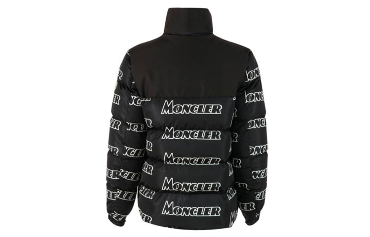 Moncler Faiveley Logo Print Down Jacket Black Winter Short款 E20914132685539NE990 圖 3