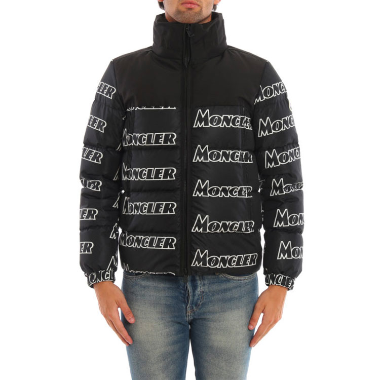 Moncler Faiveley Logo Print Down Jacket Black Winter Short款 E20914132685539NE990 圖 4