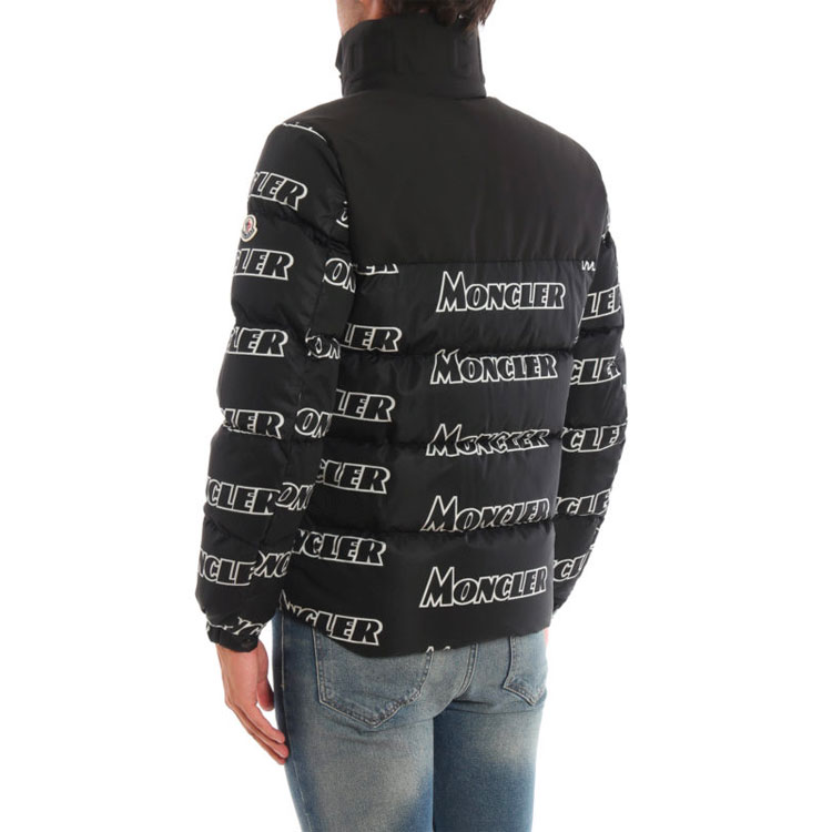 Moncler Faiveley Logo Print Down Jacket Black Winter Short款 E20914132685539NE990 圖 5