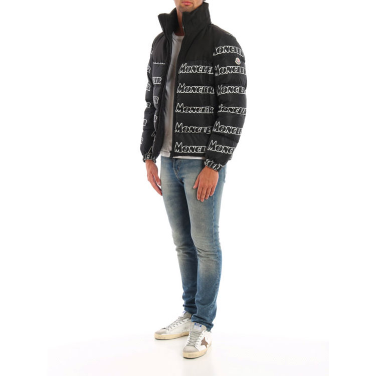 Moncler Faiveley Logo Print Down Jacket Black Winter Short款 E20914132685539NE990 圖 6