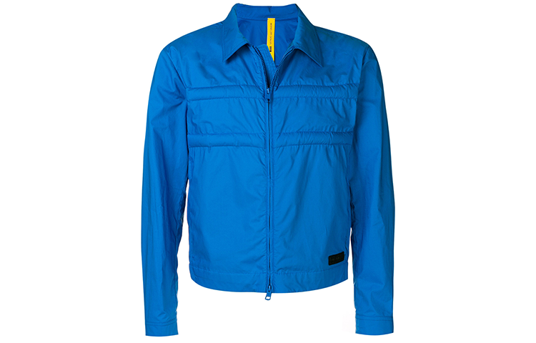 Moncler Fall Solid Color Collar Jacket Blue for Men 410235054A2P736