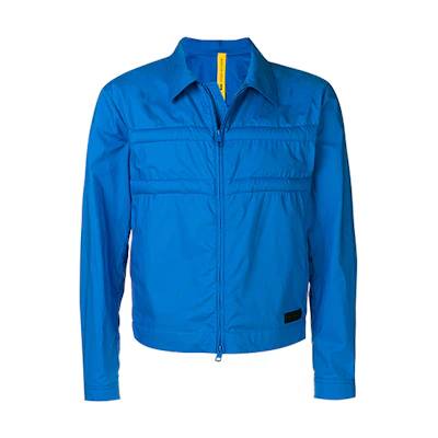 Moncler Fall Solid Color Collar Jacket Blue for Men 410235054A2P736