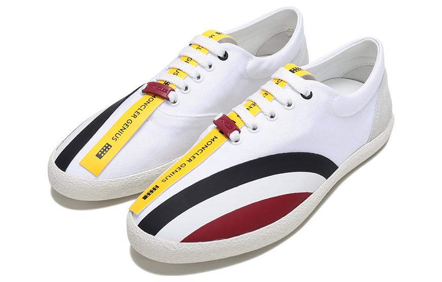 Moncler Fashion Sneakers 'White Red Yellow' 圖 3