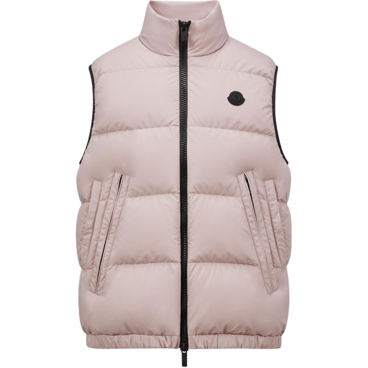 Moncler Fedare FW24  Light Pink Waterproof Down Vest Sleeveless Jacket. J20911A00080596K751T