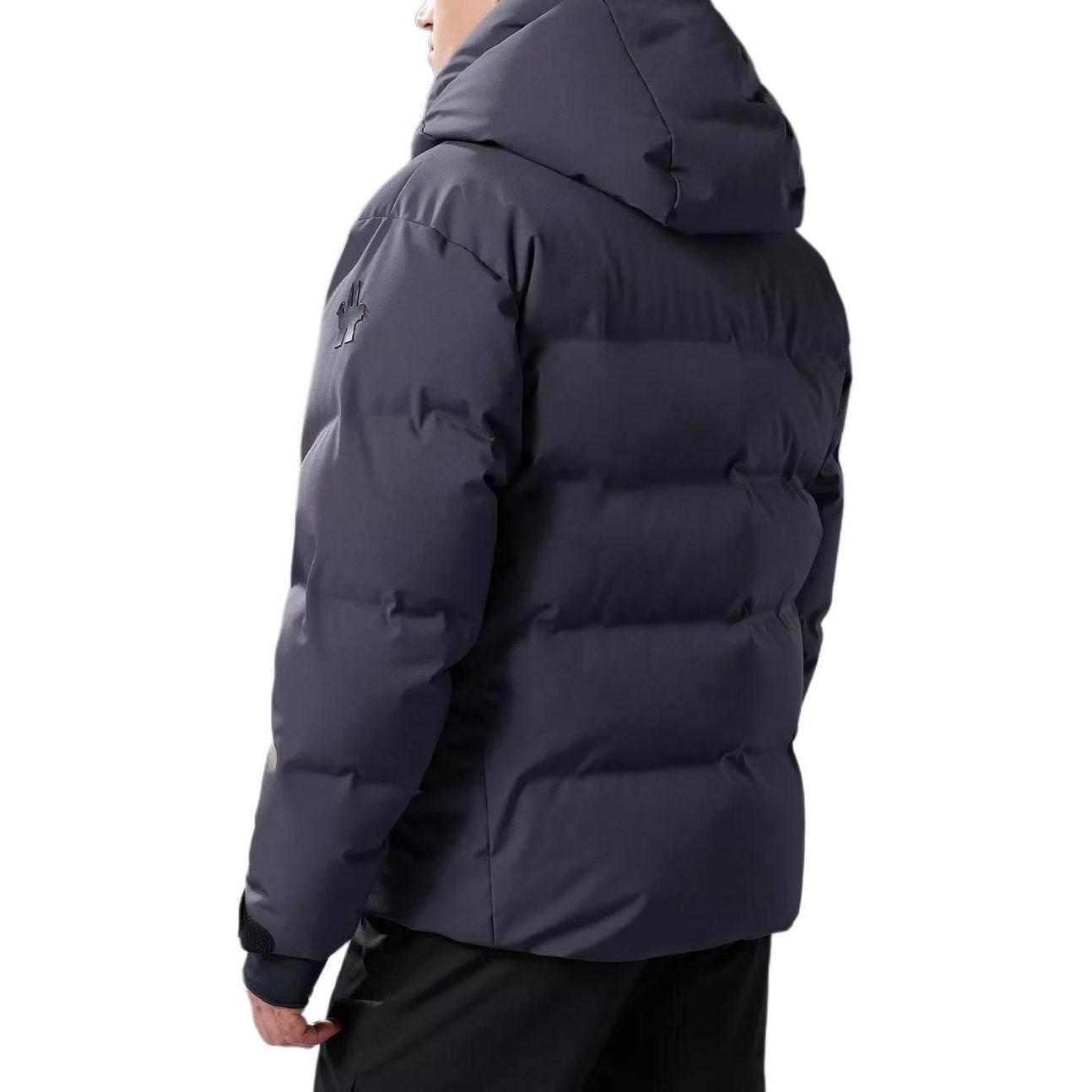 Moncler Fellberg  Navy Blue Short Down Jacket with Zipper Pockets and Hood. I20971A0004553086V742 圖 4