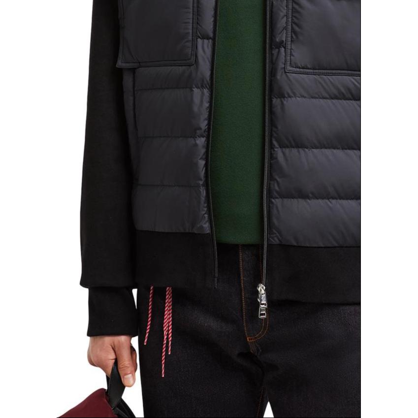 Moncler FELPA Series Black Down Jacket with Zip-Up Collar Unisex. J20918G0003389AHS999 圖 6