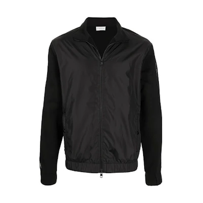 Moncler Fitted Jacket with Logo Strap Trim 8G00028809KR99910