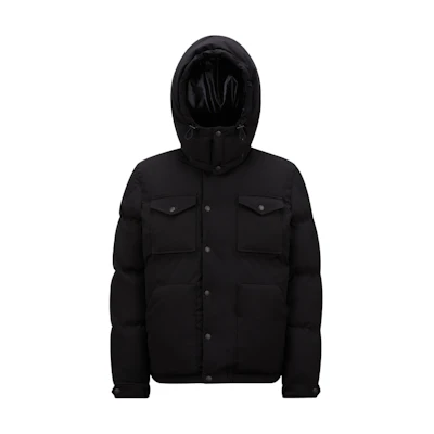 Moncler Fornas Unisex Black Detachable Hood Short Puffer Jacket. J20911A0015257843999