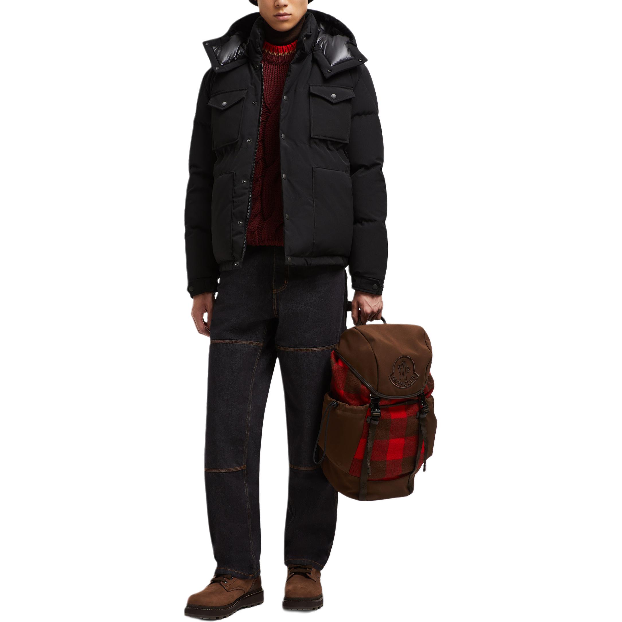 Moncler Fornas Unisex Black Detachable Hood Short Puffer Jacket. J20911A0015257843999 圖 3