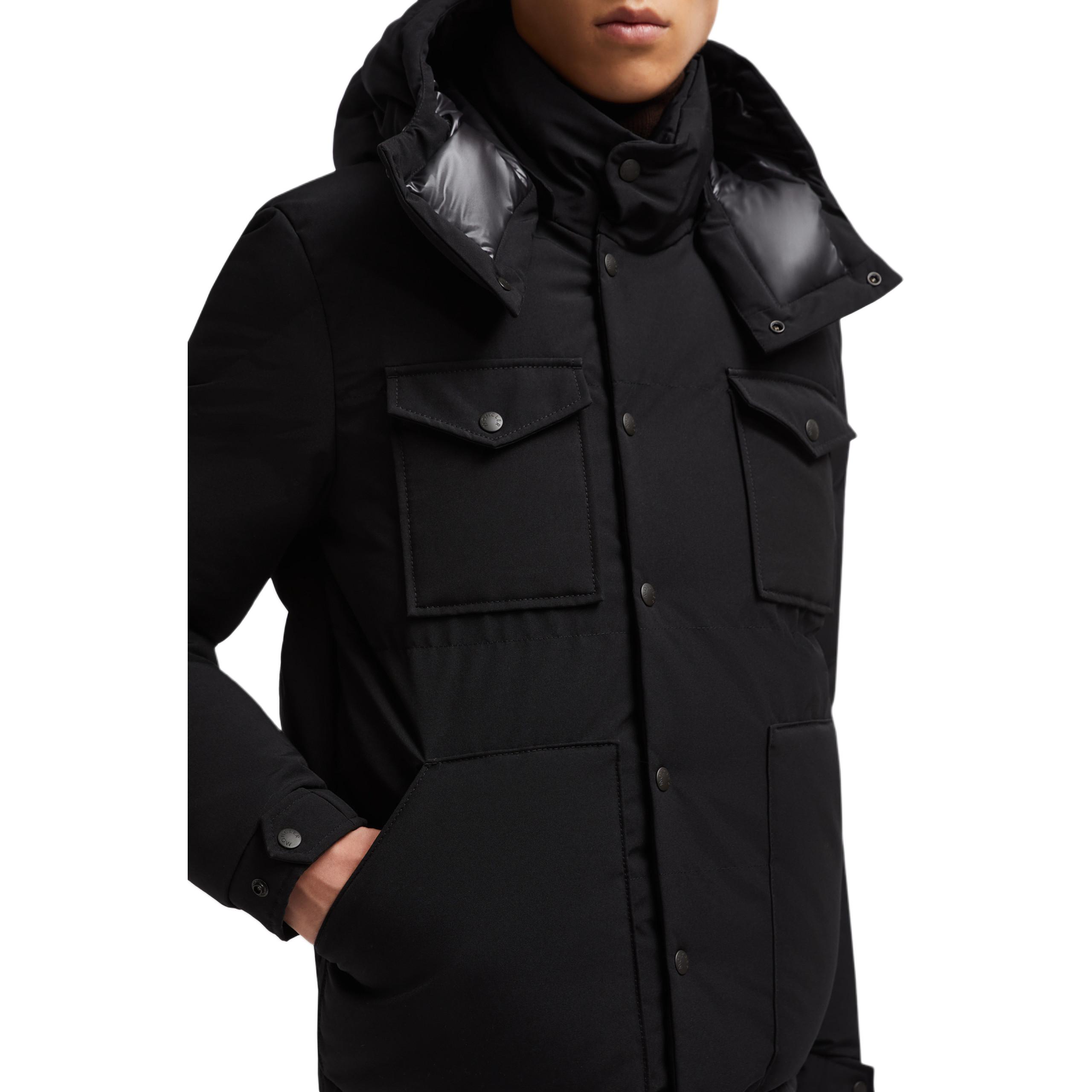 Moncler Fornas Unisex Black Detachable Hood Short Puffer Jacket. J20911A0015257843999 圖 6