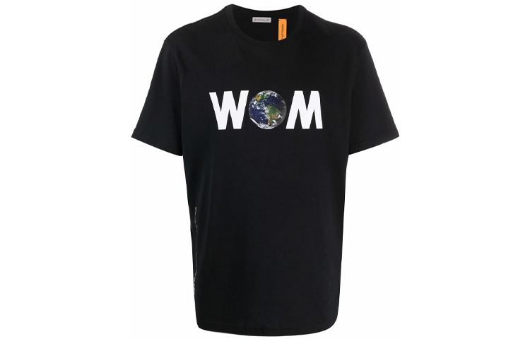 Order Moncler Kaos Grafis Leher Bulat Depan dan Belakang. 8C000088392B999