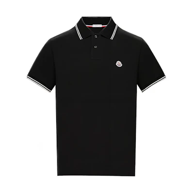 Moncler FW20 Black Cotton Casual Polo Shirt. 0918A7060084556999
