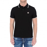 Moncler FW20 Baju Polo Kasual Hitam Kapas. 0918A7060084556999 Shop Moncler FW20 Baju Polo Kasual Hitam Kapas. 0918A7060084556999
