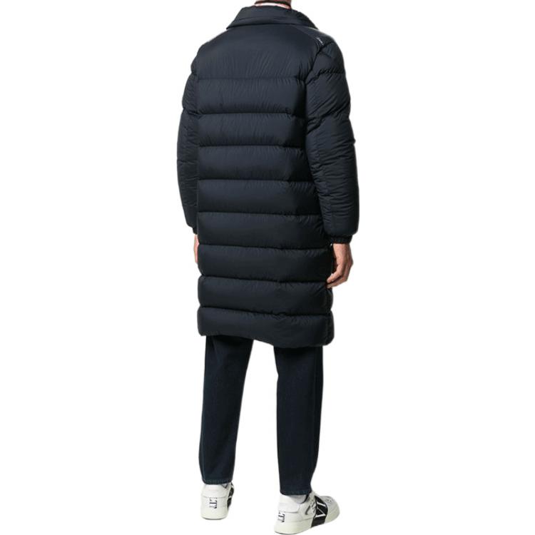 Moncler FW20 Navy Long Down Jacket with Hood and Solid Letter Design. F20911D50000C0573776 圖 5