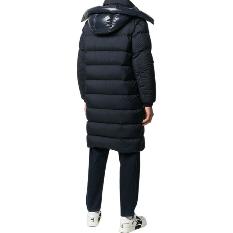 Moncler FW20 Navy Long Down Jacket with Hood and Solid Letter Design. F20911D50000C0573776 圖 6