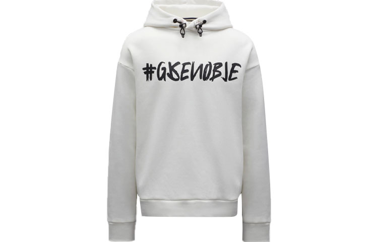 Moncler FW21 3D Print Fleece Pullover Hoodie - White G20978G00004809HS034
