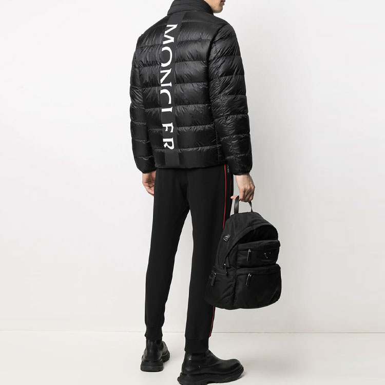Moncler FW21 Back Letter Print Long Sleeve Down Jacket Black Winter. 1A1220053279999 圖 3