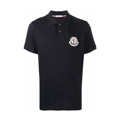 Moncler FW21 Black Classic Solid Polo Shirt. G20918A0001584556999
