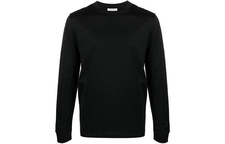 Moncler FW21 Black Crewneck Long Sleeve Sweatshirt G10918D713008390Y