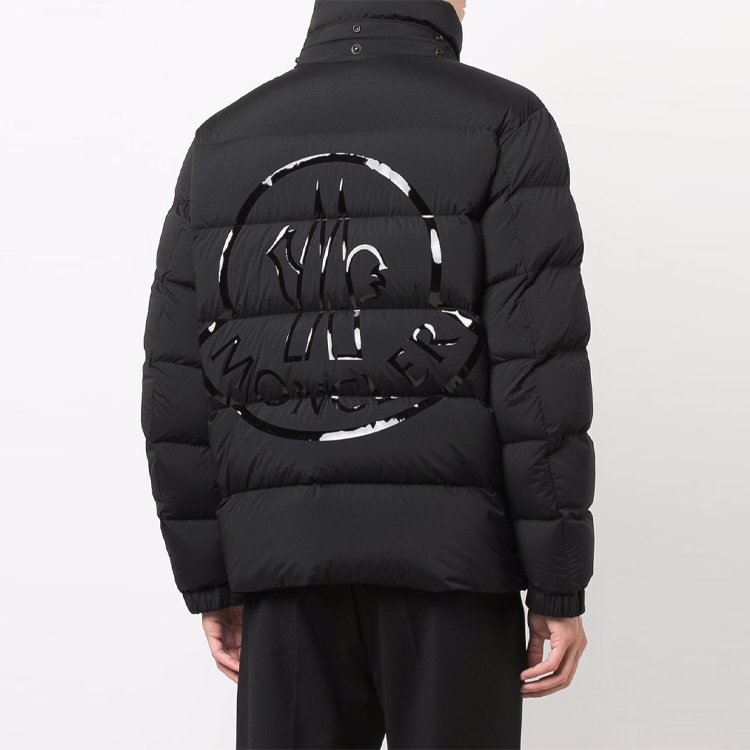 Moncler FW21 Black Detachable Hood Puffer Jacket with Logo Print Back. G20911A0003053132999 圖 5