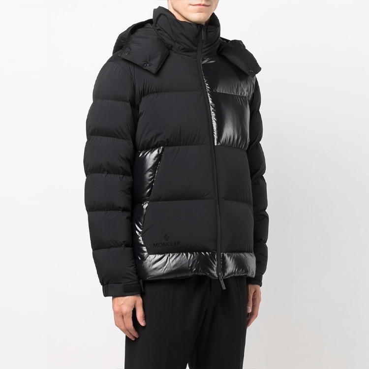 Moncler FW21 Black Detachable Hood Puffer Jacket with Logo Print Back. G20911A0003053132999 圖 6