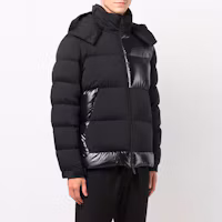 Details for Moncler FW21 黑色可拆帽羽絨外套 背面印花Logo. G20911A0003053132999
