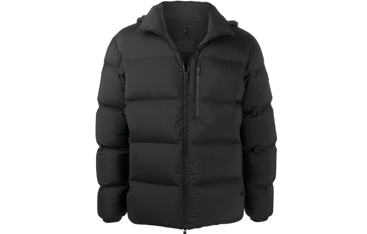 Moncler FW21 Black Down-Filled Short Puffer Jacket with Zipper F20911B5880053132999