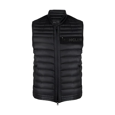 Moncler FW21 Black Down Puffer Vest for Men. G10911A1190053048999