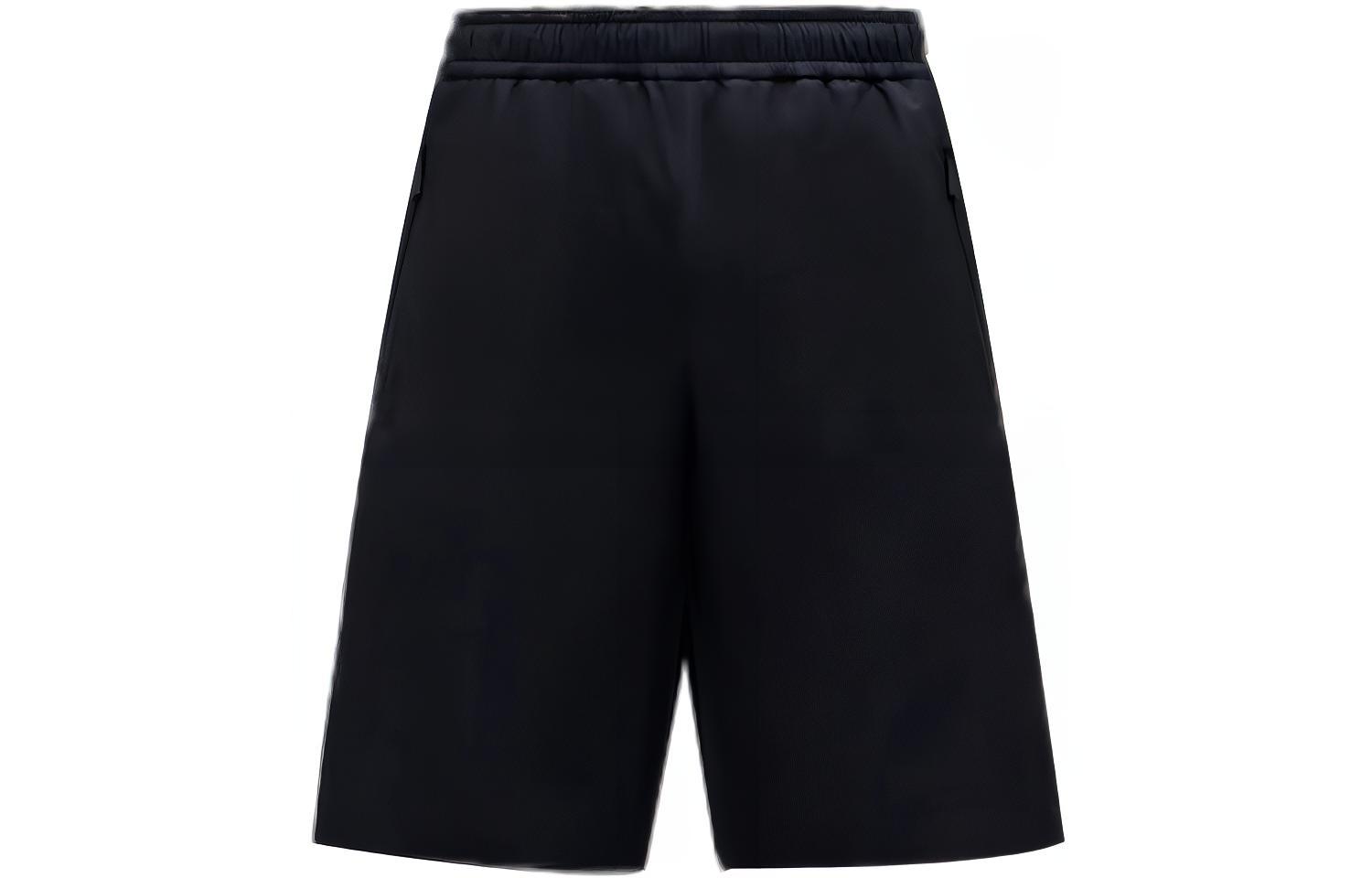 Moncler FW21 Black Elastic Waist Drawstring Shorts. G20972B7004054AL5999