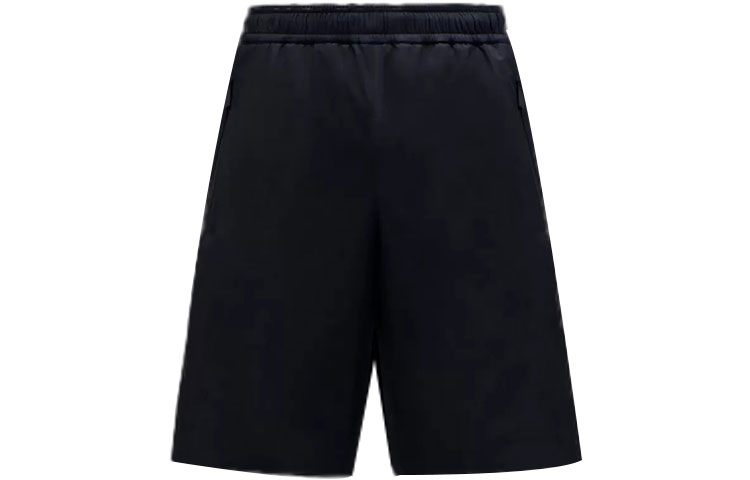 Order モンクレール FW21 ブラック エラスティック ウエスト ドローストリング ショーツ. G20972B7004054AL5999