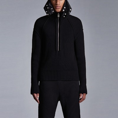 몽클레어 FW21 블랙 리브 니트 집업 카디건 스웨터 자켓. G209Y9F00002M1334999 Lookbook 몽클레어 FW21 블랙 리브 니트 집업 카디건 스웨터 자켓. G209Y9F00002M1334999