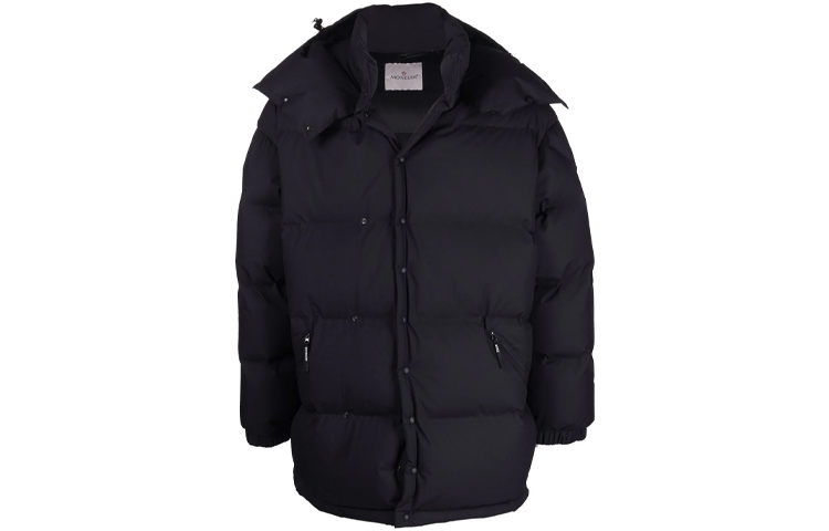 Moncler FW21 Black Hooded Puffer Jacket Loose Fit 1A00001M1191778