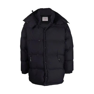 Moncler FW21 Black Hooded Puffer Jacket Loose Fit 1A00001M1191778