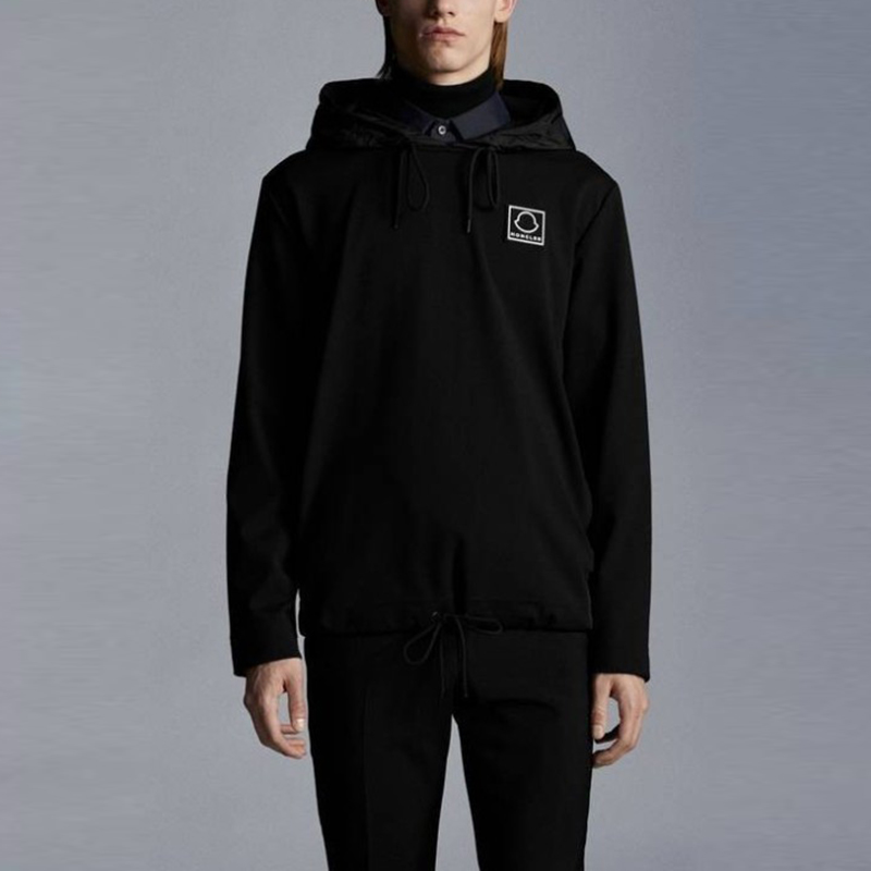 Moncler FW21 Black Hoodie with Drawstring Hem. 8D00008899IK999 圖 4