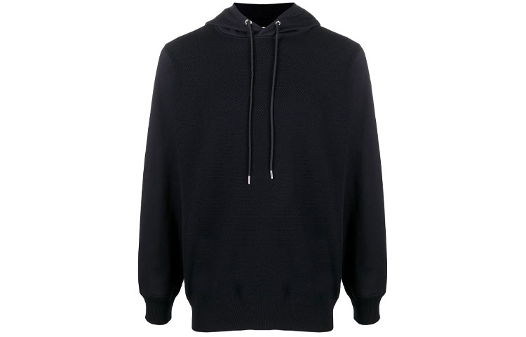 Moncler FW21 Black Hoodie with Logo Patch Details G10919C77200V9168742