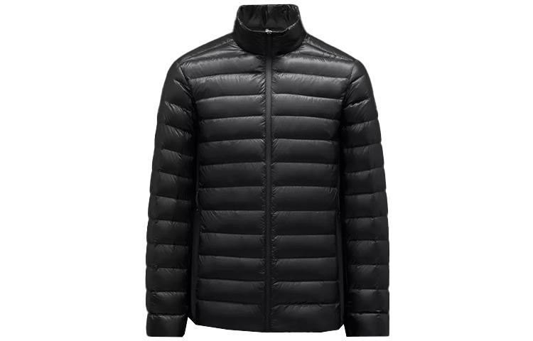 Moncler FW21 Black Logo Long-Sleeve Stand Collar Down Jacket G20911A00151539WF999 圖 2