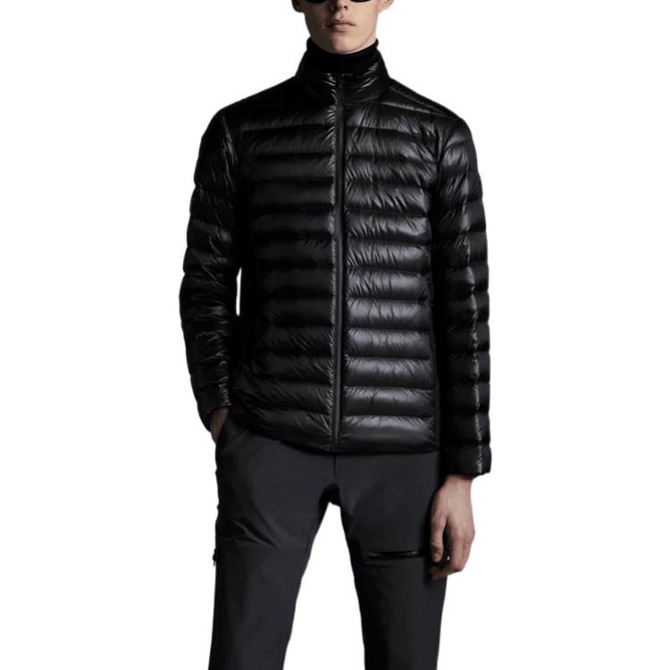 Moncler FW21 Black Logo Long-Sleeve Stand Collar Down Jacket G20911A00151539WF999 圖 4