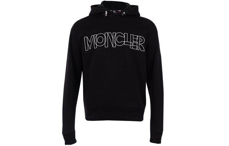 Moncler FW21 Black Pullover Hoodie MC8G71410809HTJW999