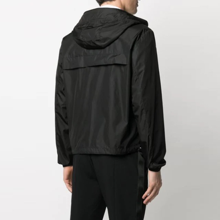 Purchase Moncler FW21 Black Solid Color Hooded Casual Jacket. G10911A7380054155999