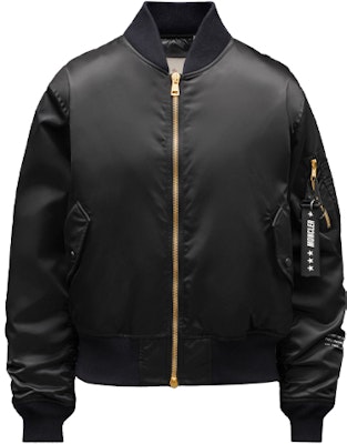 Moncler FW21 Black Star Knit Collar Zip Bomber Jacket Unisex G209U1A000145399P999 Order Moncler FW21 Black Star Knit Collar Zip Bomber Jacket Unisex G209U1A000145399P999