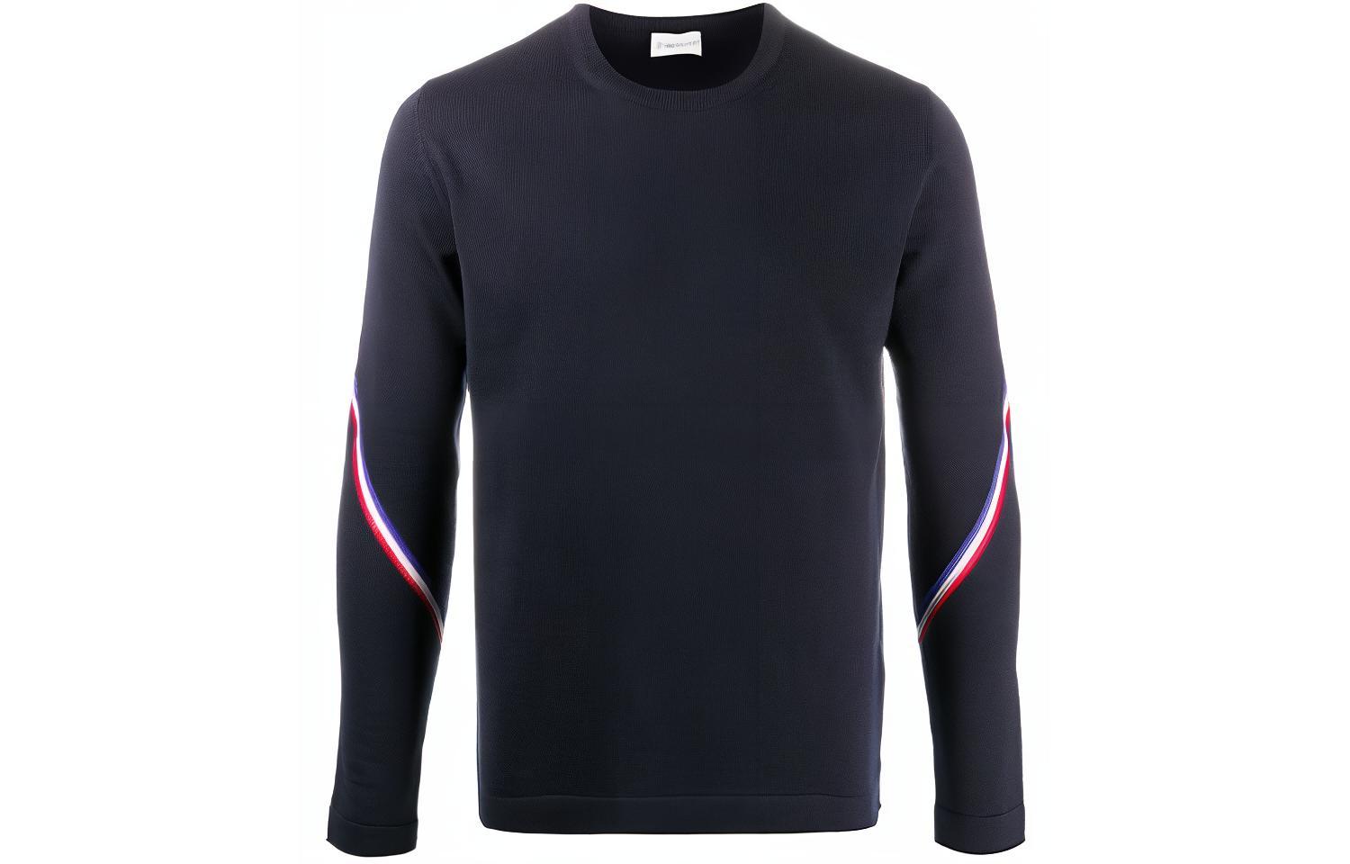 Moncler FW21 Black Striped Detail Pullover Sweater F20919C74200A9442999