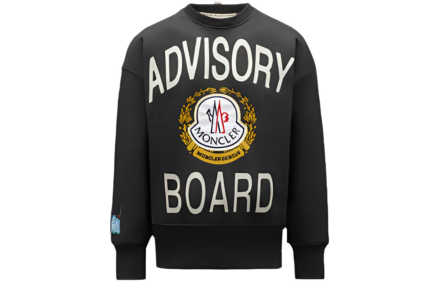 Moncler FW21 Collegiate Crewneck Sweatshirt Unisex Dark Grey Back to School Edition G209X0G00057M1959999