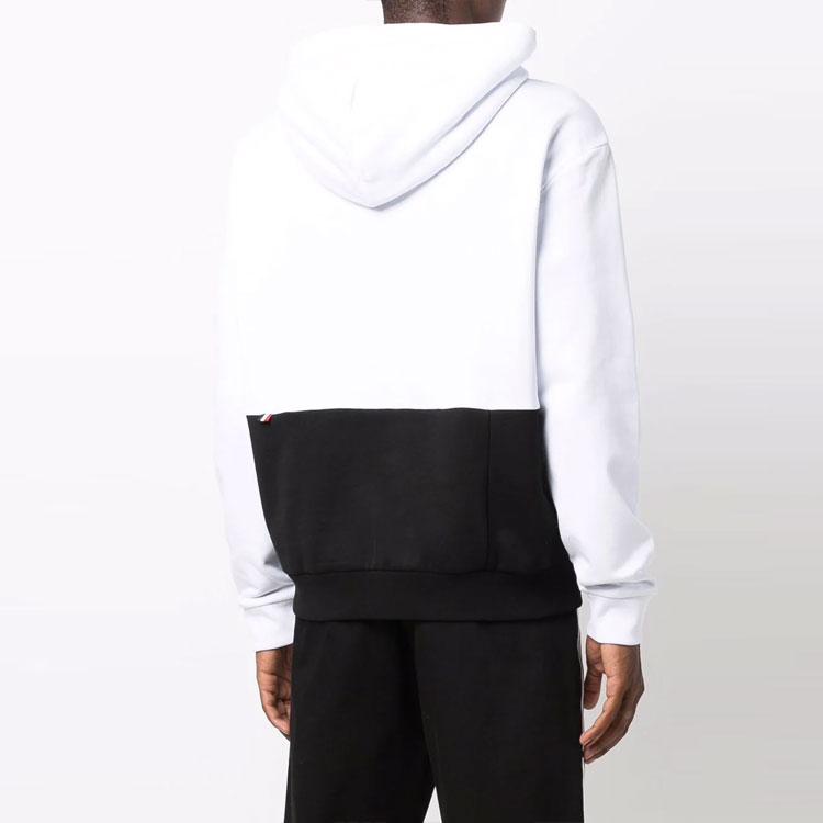 Moncler FW21 Colorblock Logo Print Hoodie White Long Sleeve G20918G00040899FL001 圖 4