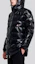 Purchase Moncler FW21 Courcillon Chaqueta Unisex Negra Acolchada con Capucha y Detalles a Rayas 1A0001968950999